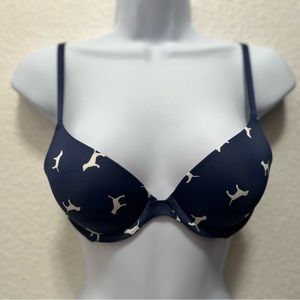 34AA Victoria Secret’s Pink Bra in Navy Pattern